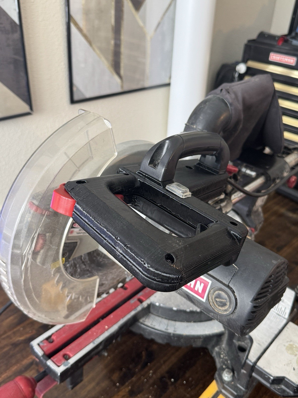 Craftsman 2VGE + 2VGF Miter Saw Handle - 3D printed replacement part, photo 2 of 7