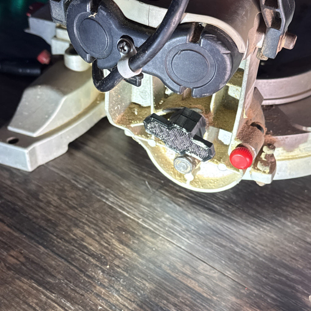 Craftsman Miter Saw Bevel Lock Handle 2SER & 0CQH - 3D printed replacement part, photo 5 of 7