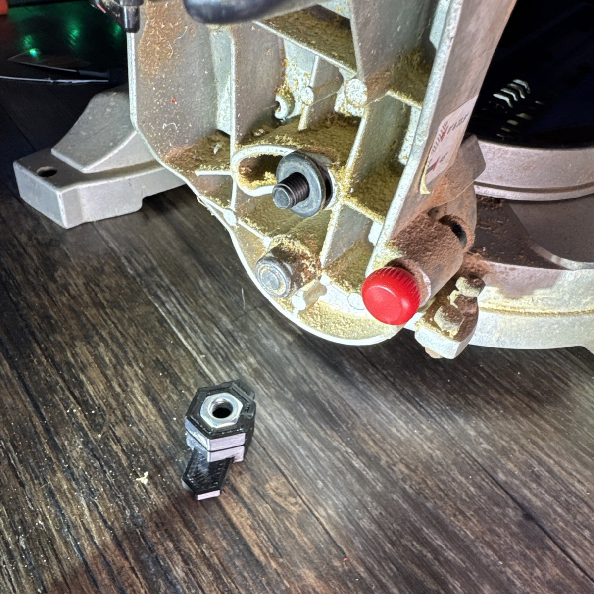 Craftsman Miter Saw Bevel Lock Handle 2SER - 3D printed replacement part, photo 4 of 7